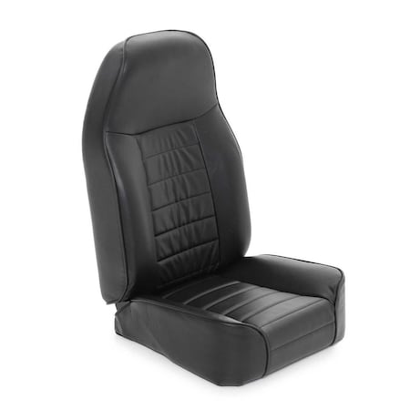 Smittybilt 7618 CJ & WRANGLER CJ/YJ/TJ/LJ SEAT  FRONT  STANDARD BUCKET  VINYL BLACK 44901
